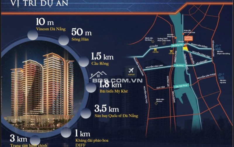 VIEW PHỐ THƯƠNG MẠI – CĂN 1PN TẦNG 8 CAPITAL SQUARE – GIỮ NGAY GIÁ 4TỶ5XX